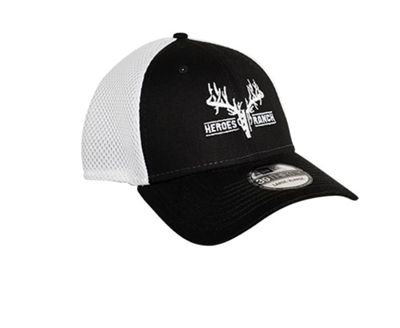Heroes Ranch Black and White Mesh Hat